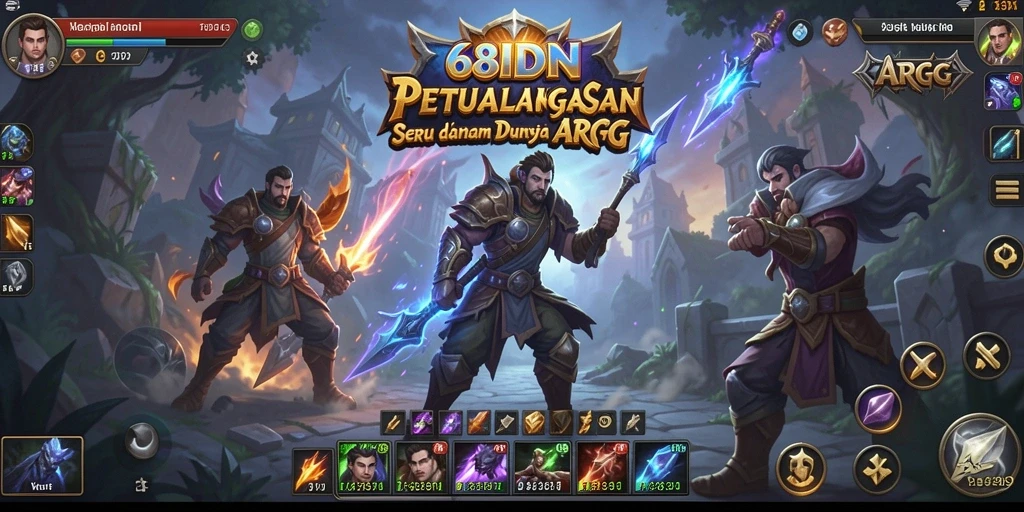 Screenshot gameplay menampilkan pertempuran seru dalam 68IDN.