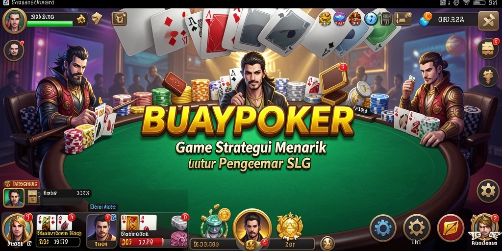 Tampilan gameplay <strong>BUAYAPOKER</strong> yang menegangkan dan strategi mendebarkan.