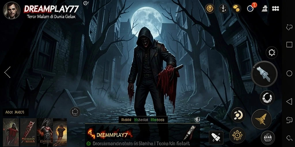 Menampilkan gameplay menegangkan dengan suasana horor yang mencekam.