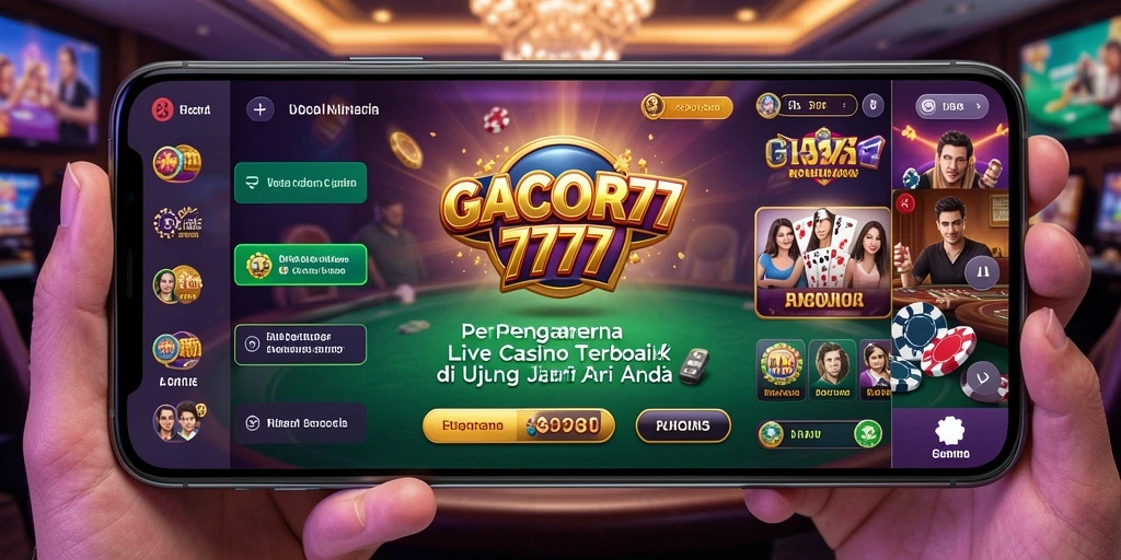 Tampilan menarik dari gameplay Live Casino GACOR777 yang memukau.