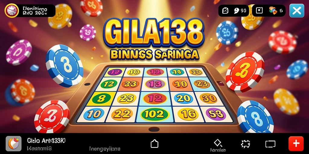 Screenshot utama GILA138 menampilkan suasana bermain Bingo yang seru.