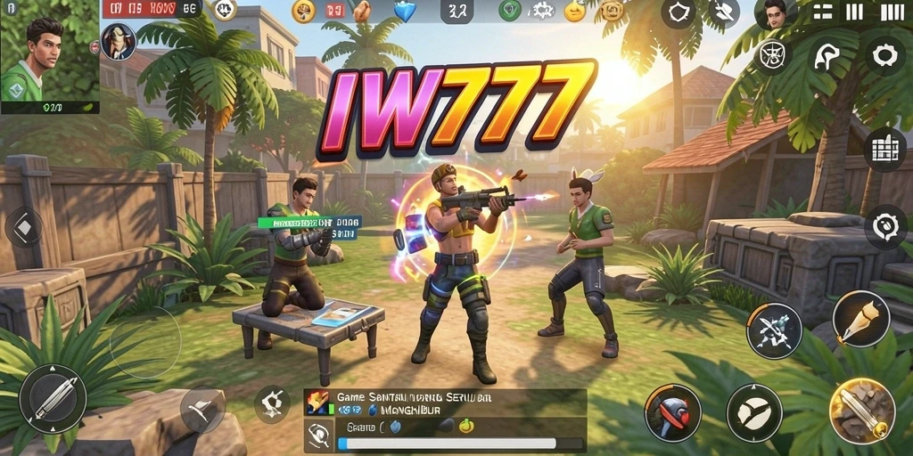 Tangkapan layar gameplay IW777 yang penuh warna dan menarik.