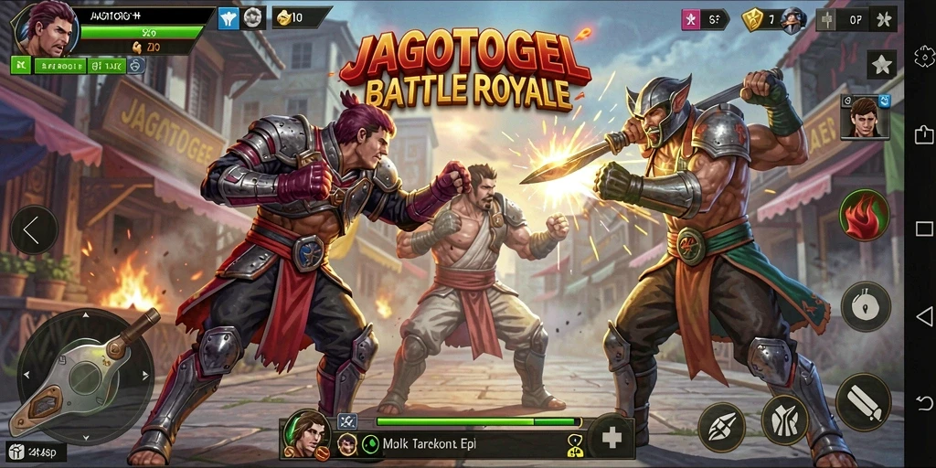 Gameplay seru dalam pertarungan Battle Royale JAGOTOGEL.