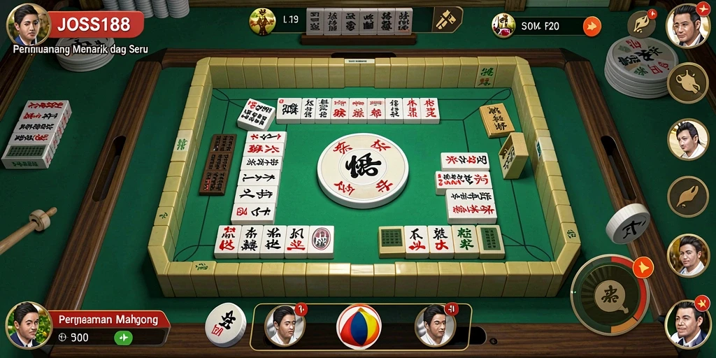 Screenshot JOSS188 menampilkan gameplay Mahjong yang seru dan menantang.