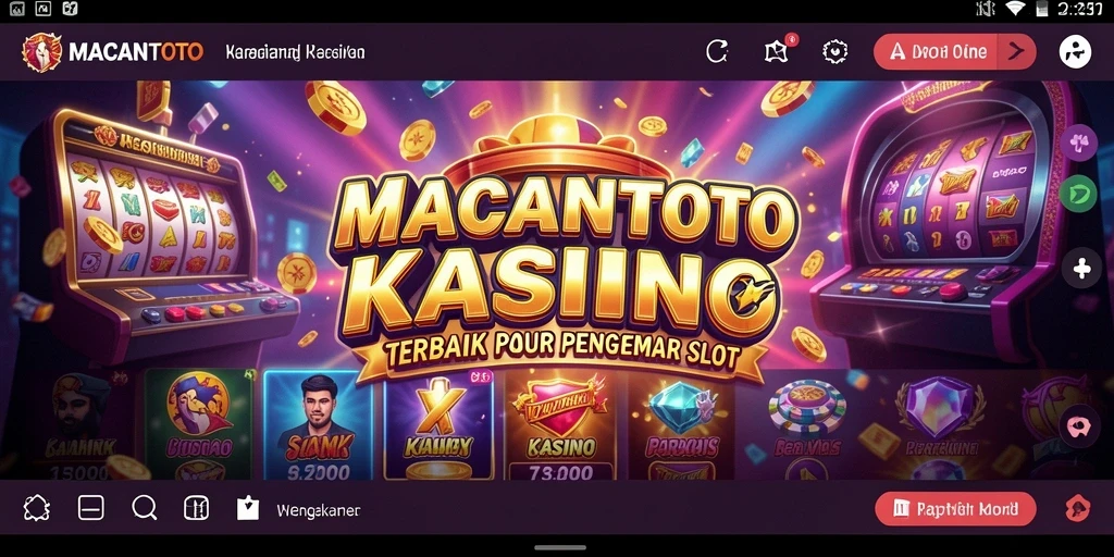 Screenshot gameplay MACANTOTO menampilkan keseruan permainan Kasino.