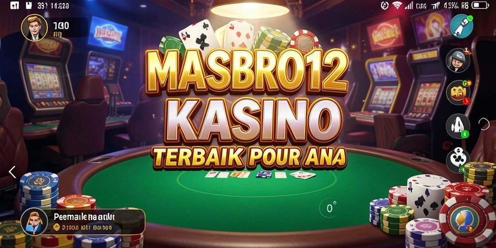 Tampilan gameplay seru dari MASBRO12 yang menampilkan berbagai permainan Kasino.