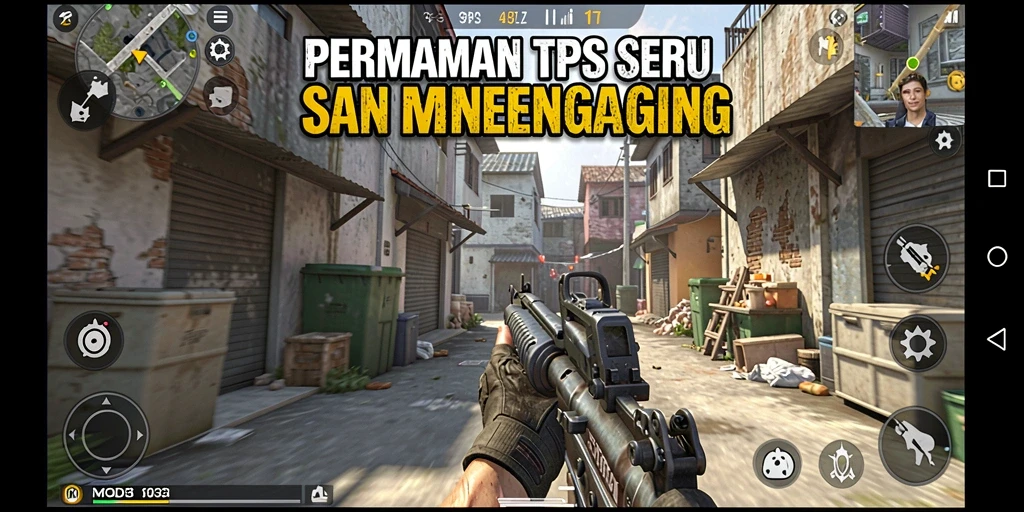 Tampilan gameplay seru dan mendebarkan di MODE303.