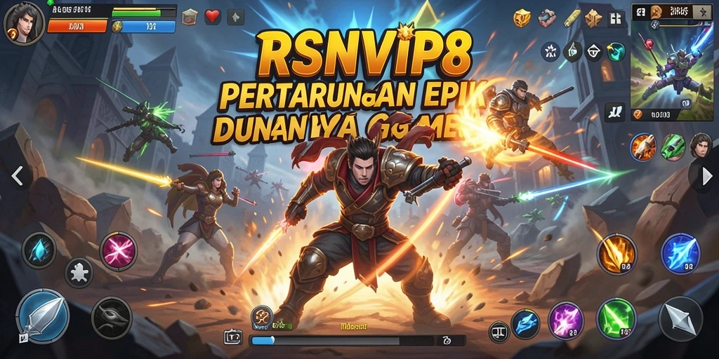 Tampilan gameplay RSNVIP8 yang mendebarkan dalam pertarungan.