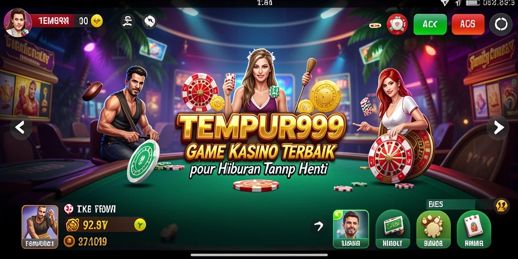 Screenshot TEMPUR99 menampilkan gameplay Kasino yang seru dan menarik.