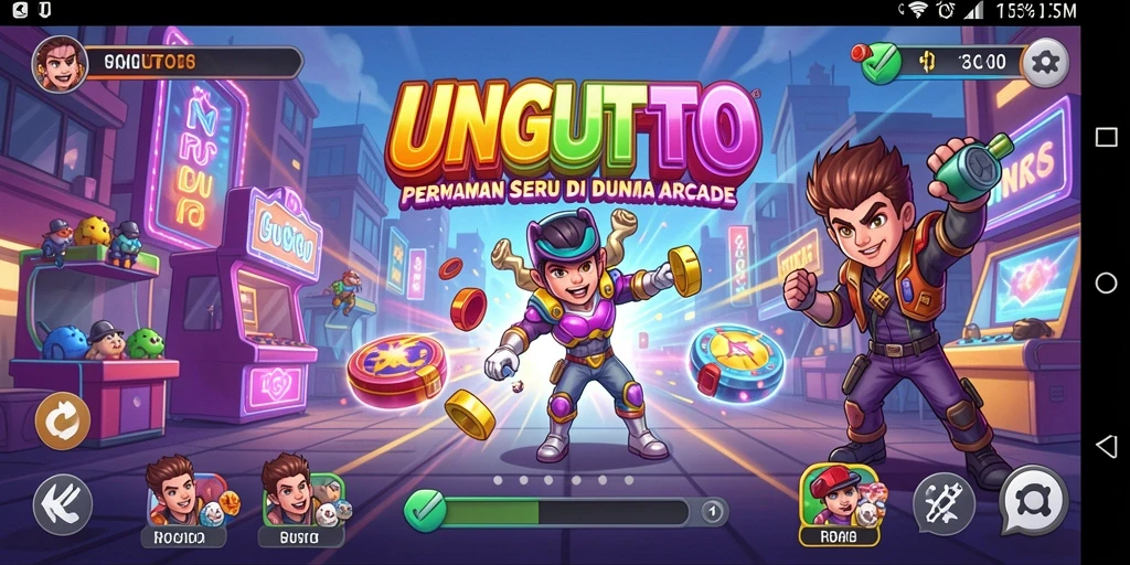 Tampilan gameplay seru dalam UNGUTOTO yang menantang.