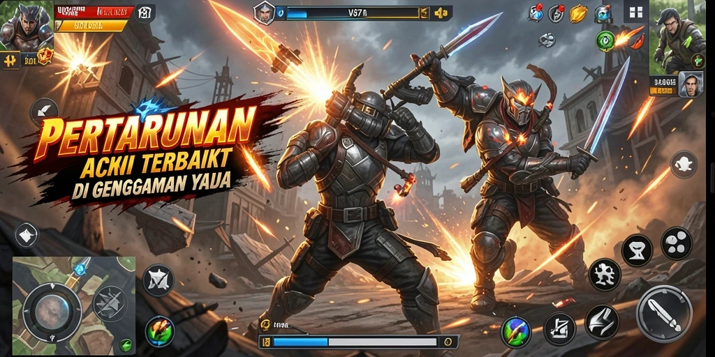 Tampilan gameplay V87 yang penuh aksi dan seru.